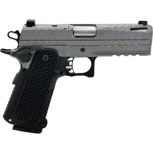 Live Free Armory LFAPS81403 Apollo 11 Sub-Compact 9mm Luger 17+1 3.50 Stainless Match Grade Bull Barrel, Elite Gray Cerakote Optic Cut/Serrated Stainless Steel Slide & Steel Frame w/Beavertail & Pic Rail, Black Poly Grip, Pistol