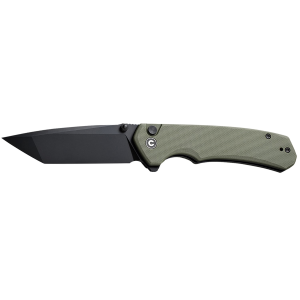Civivi Knives C19059C-2 Brazen 3.46 Folding Plain Black D2 Steel Blade, OD Green Textured G10 Handle,Knives