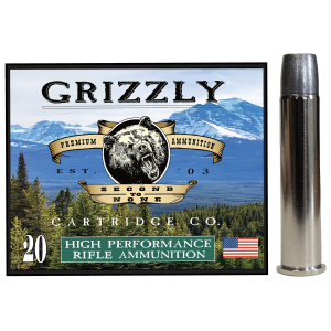 Grizzly Ammo GC45/70+P4 45-70Gov+P 405gr Bonded Flat Point 20 Per Box/10 Case,Centerfire Rifle Rounds