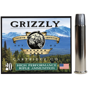 Grizzly Ammo GC45/70+P8 45-70Gov+P 460gr Wide Long Nose Gas Check 20 Per Box/10 Case,Centerfire Rifle Rounds