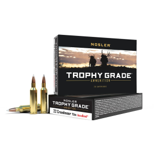 Nosler 60152 Trophy Grade 22Creedmoor 70gr AccuBond 20 Per Box/10 Case,Centerfire Rifle Rounds