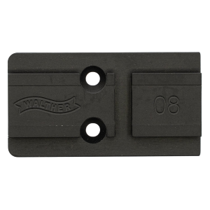 Walther Arms 5136211 Optic Plate Aimpoint Acro Footprint Black Nitride Steel, Fits Walther PDP 2.0,Bases