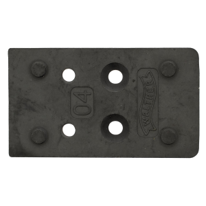 Walther Arms 5136212 Optic Plate DPP Footprint Black Nitride Steel, Fits Walther PDP 2.0,Bases