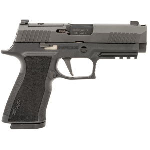 Sig Sauer 320XCA10COMP P320 XTen COMP Compact Frame 10mm Auto 15+1, 3.80 Blk Bull BBL, Blk Nitron Integrated Compensation/Optic Ready/Serrated Stainless  Slide, Blk Poly Frame w/Beavertail, Pic Rail & XCarry Grip, No Manual Safety, Pistol