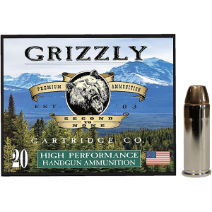 Grizzly Ammo GC41M5 41Mag 265gr Wide Flat Nose Gas Check 20 Per Box/10 Case,Centerfire Handgun Rounds