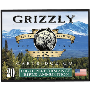 Grizzly Ammo GC357S3 357Sig 125gr Full Metal Jacket Flat Point 20 Per Box/10 Case,Centerfire Handgun Rounds