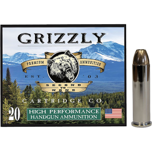 Grizzly Ammo GC357M9 357Mag 148gr Jacketed Hollow Point 20 Per Box/10 Case,Centerfire Handgun Rounds