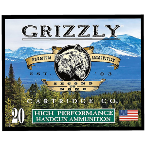 Grizzly Ammo GC38SP+P9 38Special+P 148gr Full Metal Jacket Flat Point 20 Per Box/10 Case,Centerfire Handgun Rounds