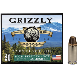 Grizzly Ammo GC9M+P29mm+P Luger 147gr Full Metal Jacket Flat Point 20 Per Box/10 Case,Centerfire Handgun Rounds