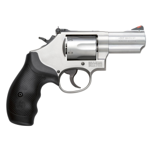 Smith & Wesson 10061 Model 66 Combat Magnum 357 Mag or 38 S&W Spl +P Stainless Steel 2.75 in 2 Piece Barrel, 6 Shot K-Frame, Full-length Extractor Rod, Synthetic Grip, Internal Lock , Revolver