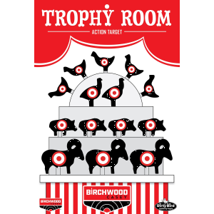Birchwood Casey BC-35775 Dirty Bird Target Trophy Room 12 x 18 6 Pack,Paper Targets