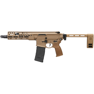 Sig Sauer PMCX300B9BIR MCX Spear LT IR 300 Blackout 30+1 9 Black FNC Steel Threaded Barrel Flat Dark Earth Cerakote Pic Rail Alloy Steel Receiver M-LOK Handguard Fold Brace w/Push Button Hinge Flat Dark Earth FDE Poly Grip Ambi, Rifle