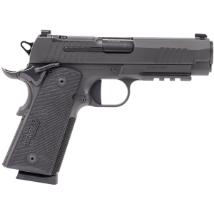 Sig Sauer 1911XCA45BXR3 1911 XSeries Carry Frame 45 ACP 8+1 4.25 Black DLC Carbon Steel Barrel, Black Nitron Optic Ready/Serrated Stainless Steel Slide, Black Nitron Stainless Steel Frame w/Pic Rail, Black LOK G10 Grip, Pistol