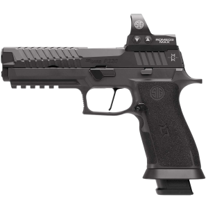Sig Sauer 320X59MAXM2 P320 MAX 2 9mm Luger 21+1 5 Black Nitride Match Grade Bull BBL, Black Nitron Stainless Optic Ready/Serr Slide, Black Nitron Stainless Frame w/Pic Rail, Hogue Max Michel Edition Alum Grip, Sig ROMEO3 6 MO,Pistol