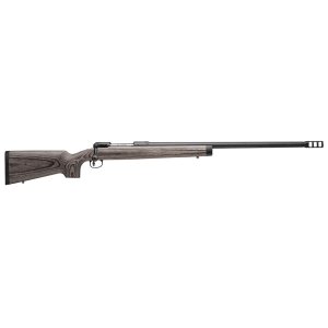 Savage Arms 22448 112 Magnum Target Full Size 338 Lapua Mag 1rd 26 in Matte Black Heavy Threaded Barrel, w/Picatinny Rail Steel Receiver, Gray Laminate Fixed Wood Stock, Rifle