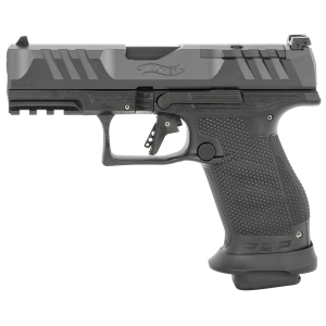 Walther 2884976 PDP Pro-E 9mm 18rd 4 Black Steel Slide, Pistol