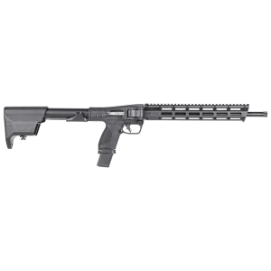Smith & Wesson 13782 M&P FPC 40 S&W 20+1 16.25 Black Armornite Threaded Barrel, Black Anodized Pic Rail Aluminum Receiver, Fold Black Synthetic Stock, Black Grip, Includes 3 Mags & Carry Bag, Rifle