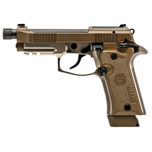 Beretta J80XTD15 80X Cheetah Tactical Micro-Compact Frame 380 ACP 15+1 4.40 Black Threaded BBL, Desert Tan Steel Optic Ready/Serr Slide, Desert Tan Alum Frame w/Beavertail & Pic Rail, Vertec Grip,Pistol