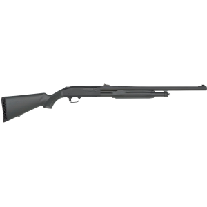 Mossberg 56424 500 Slugster 12 Gauge Pump 3 5+1 24 Matte Blued Steel Barrel, Matte Blued Receiver, Fixed Synthetic Stock, Shotgun