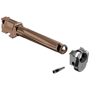 Radian Weapons R0839 Ramjet & Afterburner Combo 9mm Luger Compatible w/Glock 17 Gen5, Bronze Stainless Steel, Handgun Barrel