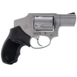 Taurus 2-850129 850 Small 38 Special 5 Shot 2 Matte Stainless BBL & Cylinder, Matte Stainless Frame, Black Rubber Grip, Transfer Bar Safety, Concealed Hammer,Revolver