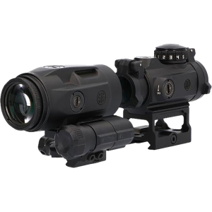 Sig Sauer Electro-Optics SORJMSR101 Romeo-MSR Gen II w/Juliet3 Black 1x/3x 20mm/22mm 2 MOA Red Dot Juliet 3 Micro Magnifier