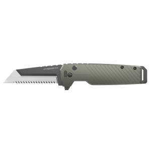 Outdoor Edge XDS430AC Razor XD4 3 Folding 420J2 SS Blade, Green Anod Alum Handle,Knives