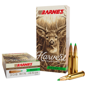 Barnes Bullets 32404 Harvest 308Win 165gr Sierra Tipped GameKing 20 Per Box/10 Case