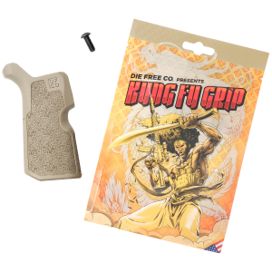 Die Free Co Llc KFGFDE Kung Fu Grip Flat Dark Earth Nylon Fits AR15/M4/AR10/SR25
