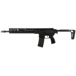 Sig Sauer MCX SPEAR-LT, Semi-auto Rifle, 223 Remington/5.56NATO, 16 in Barrel, Anodized Finish, Black, Side Folding Stock, Flatblade Match Trigger, 13 in Lightweight Ergonomic M-LOK Handguard, Fully A