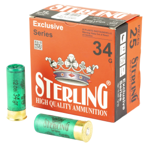 Sterling Exclusive Series, 12 Gauge 2.75 in, #5, 1 3/16 oz, Shot Shell, 25 Round Box 8698779951030