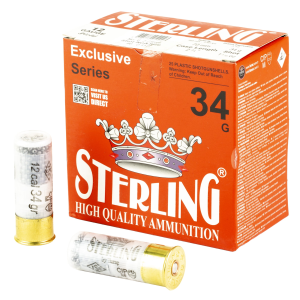 Sterling Exclusive Series, 12 Gauge 2.75 in, #6, 1 3/16 oz, Shot Shell, 25 Round Box 8698779951047