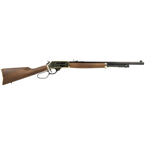 Henry H010BG Side Gate 45-70 Gov 4+1 22 Blued Octagon Barrel, Polished Brass Hardened Rec, American Walnut Stock Furniture, Large Loop Lever, Adj. Sight, Rifle