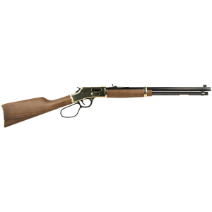 Henry H006GMLL Side Gate 357 Mag/38 Special 10+1 20 Blued Octagon Barrel, Polished Brass Rec, American Walnut Stock, Adj. Sight, Large Loop Lever, Rifle
