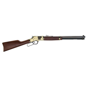 Henry H006GM Side Gate 357 Mag/38 Special 10+1 20 Blued Octagon Barrel, Polished Brass Rec, American Walnut Stock, Adj. Sight, Rifle