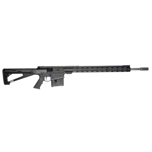 Great Lakes GL10LA270SSBLK AR-10 270 Win 5+1 24 Stainless Threaded Barrel, Black Pic Rail Aluminum Receiver, 20 M-LOK Handguard, Black Hogue OverMolded Stock, Mil-Spec Grip, Right Hand, Rifle