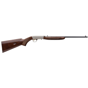 Browning 021023102 SA-22 22 LR 11+1 19.375 in Polished Blued/ 19.30 in Octagon Barrel, Satin Nickel Receiver, Gloss Black Walnut/ Wood Stock, Rifle