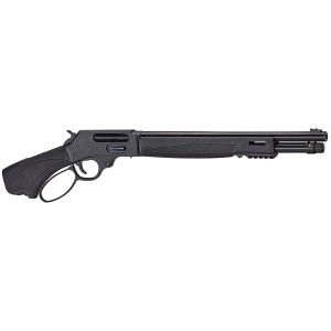 Henry H018XAH410 Axe 5+1 15.14 410 Bore Blued Steel Barrel, Blued Drilled & Tapped Steel Receiver, Black Fixed Synthetic Stock