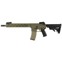 Tippmann M4-22 Elite Compliant, Semi-auto Rifle, AR, 22 LR, 16 in Barrel, Aluminum MLOK Handguard, Faux Slip Fit Flash Hider, Duracote Finish, Flat Dark Earth, M4 Collapsible Stock, 1 Mag, 10 Rounds A101167