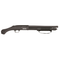 Mossberg 51601 590S Shockwave 12 Gauge 8+1(1.75 in) 5+1(2.75 in) 4+1(3 in) 3 in Chamber, 14.375 in Barrel, Matte Blued Metal Finish, Corncob Forend w/Strap, Dual Extractors, Raptor Birdshead Grip Stock
