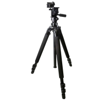KOPF Jager KJ85003K Folding Tripod K700 Tripod made of Aluminum with Black Finish, Adjustable Reaper Rail, 3-Level Leg Extension, 21-87 Degree Pan & Tilt