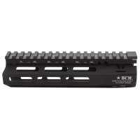 BCM MCMR7556BLK BCMGunfighter MCMR 7 in M-LOK, Style Made of Aluminum with Black Anodized Finish for AR-Platform