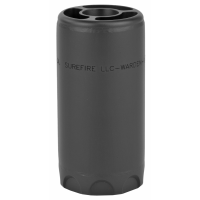 SureFire WARDEN1/2-28-BK Warden 5.56mm/7.62mm 1/2x28 Stainless Steel Black Cerakote, Suppressor Accessories