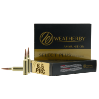 Weatherby R65PRC156EH Select Plus 6.5PRC 156gr Berger Elite Hunter 20 Per Box/10 Case, Centerfire Rifle Ammo
