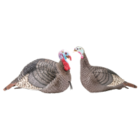 HS Strut 100005 Strut-Lite Jake & Hen Combo Wild Turkey Species Multi Color Synthetic Decoy