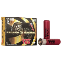 Federal PTSSX191F9 Premium Turkey Heavyweight TSS 12Gauge 3.50 in 2 1/4oz 9Shot 5 Per Box/50 Case, Shotgun Shells
