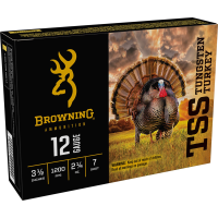 Browning Ammo B193921247 TSS Tungsten Turkey 12Gauge 3.50 in 2 1/4oz Tungsten 7Shot 5 Per Box/10 Case, Shotgun Shells