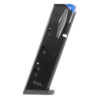 CZ-USA 11160 CZ 75 17rd 9mmLuger Compatible w/ CZ Shadow 2/75 SP-01 Black Steel, Magazine