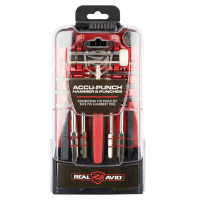 Real Avid AVHPS Accu-Punch Hammer & Punches Steel Red Rubber Handle