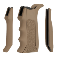 Hogue 13043 Modular Overmolded Flat Dark Earth Rubber Pistol Grip with Finger Grooves Fits AR-15/M16, Grips